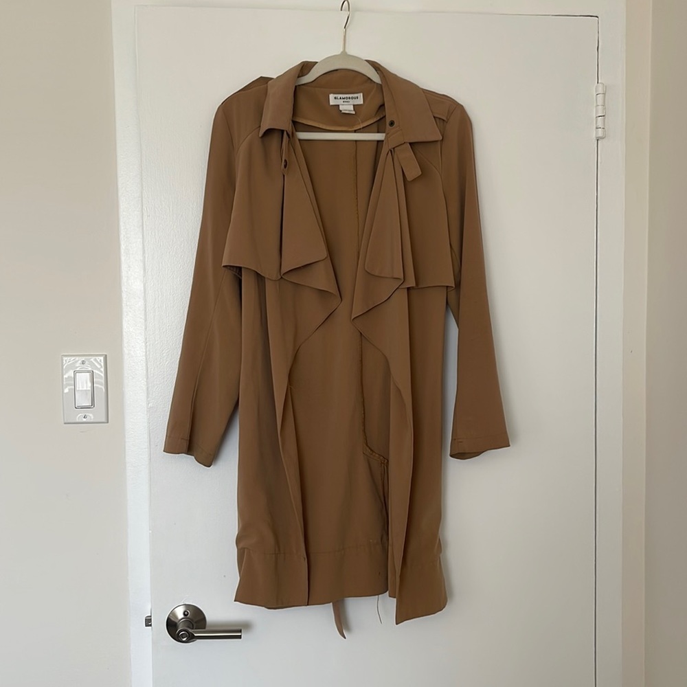 Glamorous Caramel Trench Coat